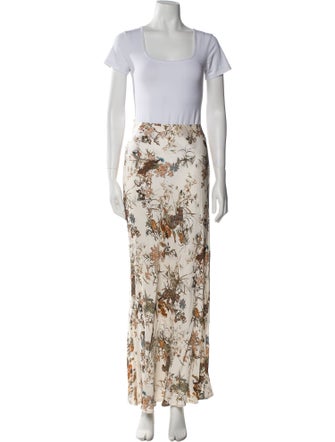 L'Agence Silk Floral Print Pant Set