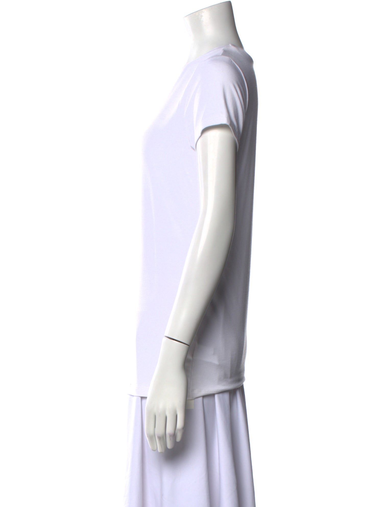 L'Agence Crew Neck Short Sleeve T-Shirt