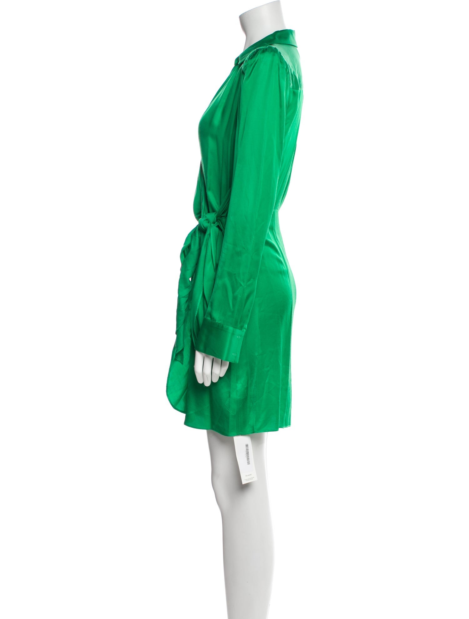 L'Agence V-Neck Mini Dress