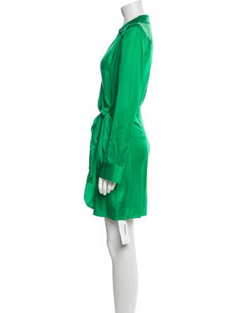 L'Agence V-Neck Mini Dress