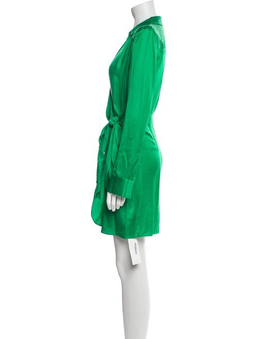 L'Agence V-Neck Mini Dress