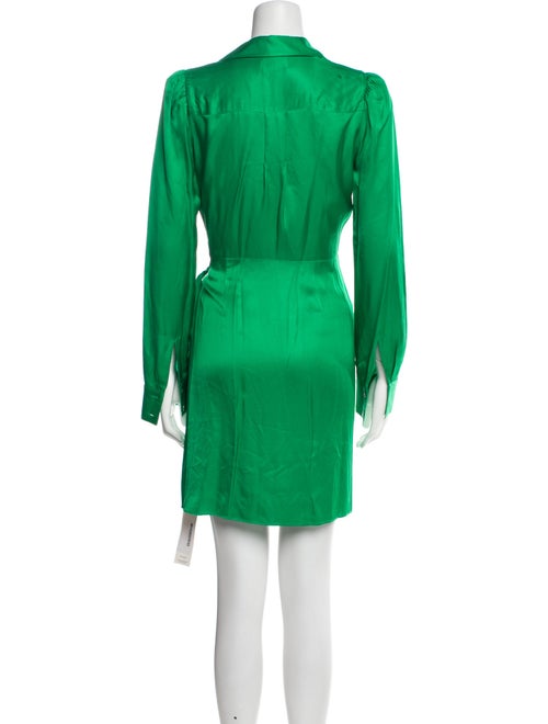 L'Agence V-Neck Mini Dress