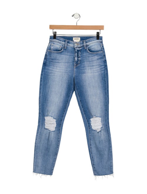 L'Agence Mid-Rise Straight Leg Jeans