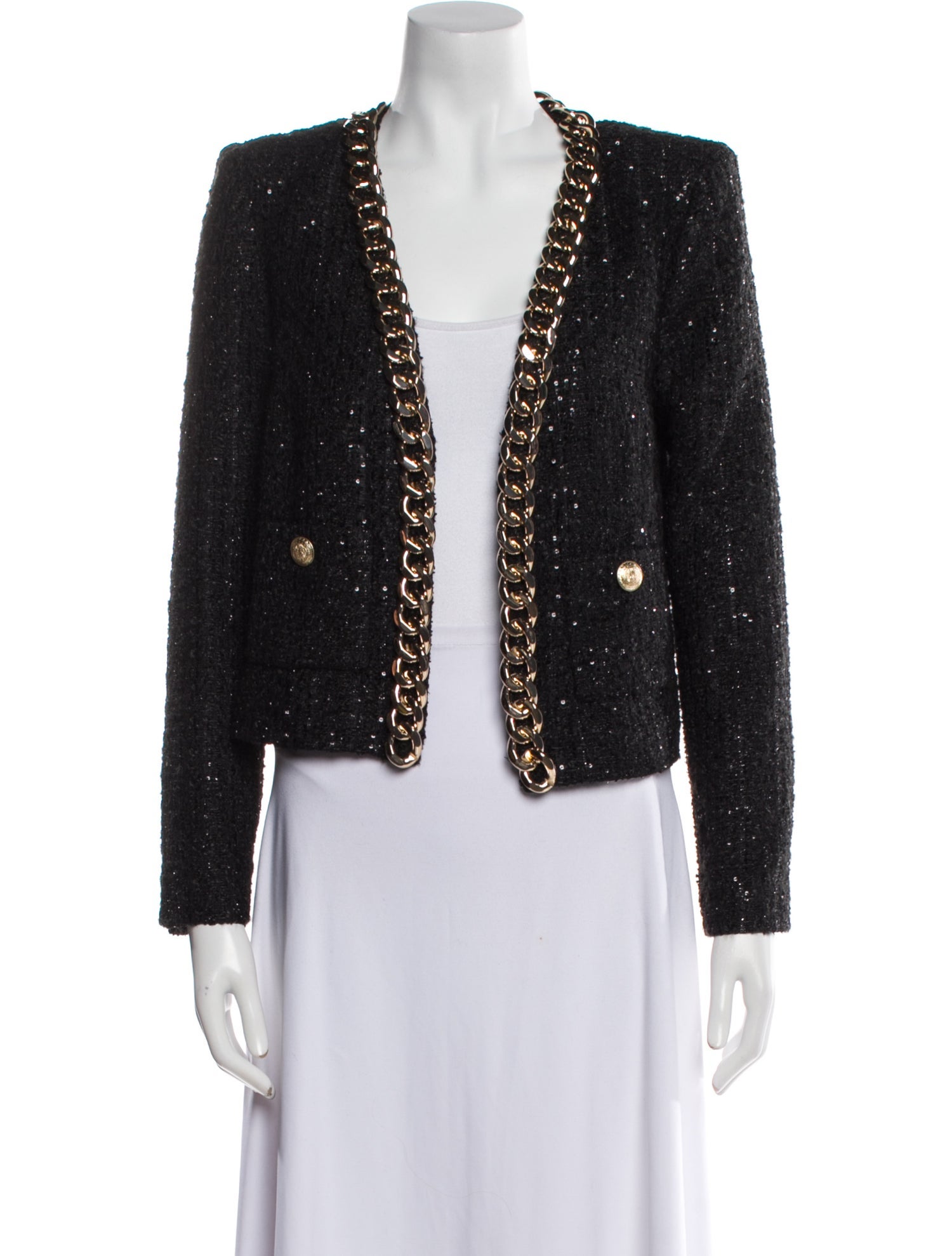 L'Agence Tweed Pattern Evening Jacket w/ Tags