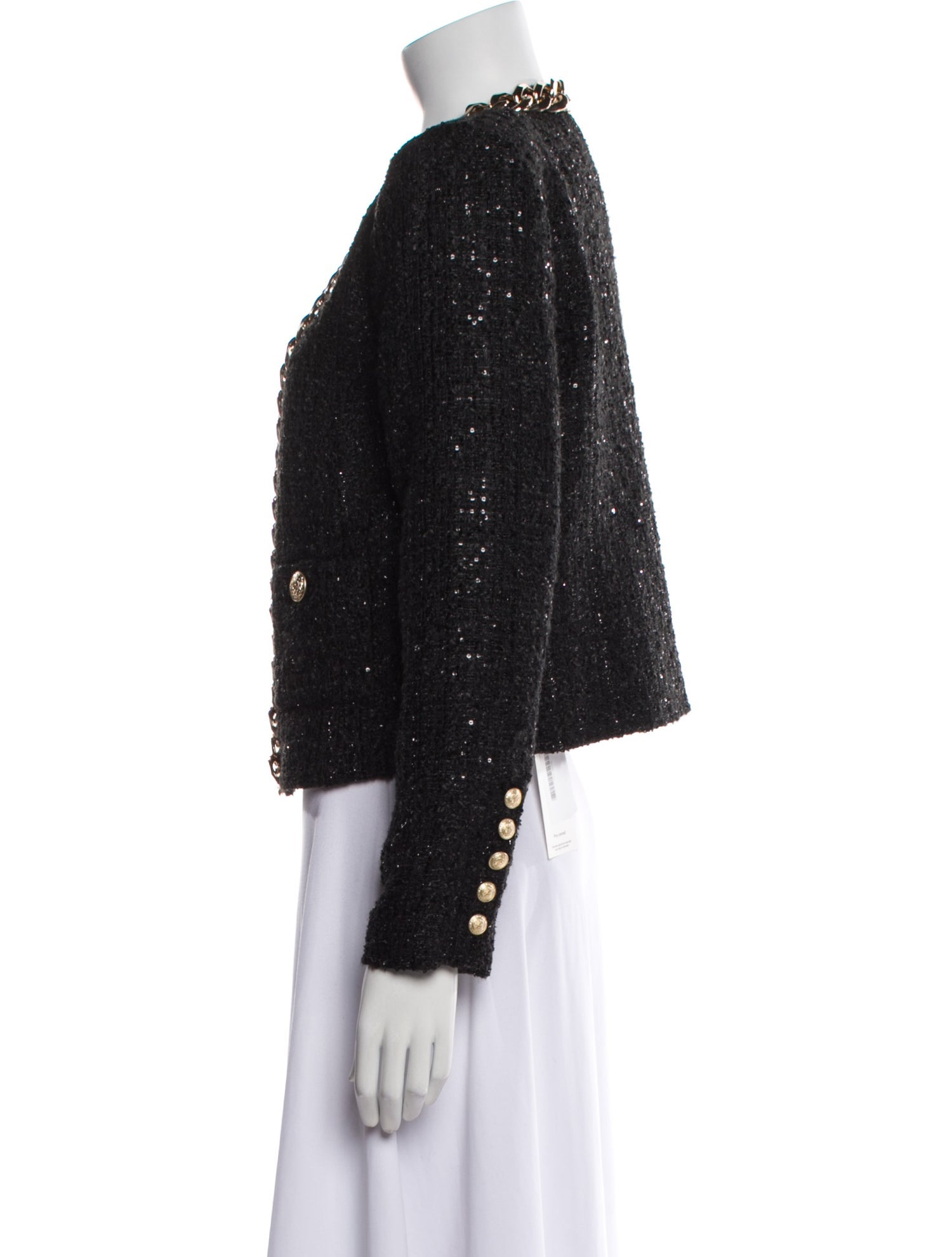 L'Agence Tweed Pattern Evening Jacket w/ Tags