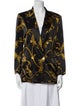L'Agence Silk Printed Blazer