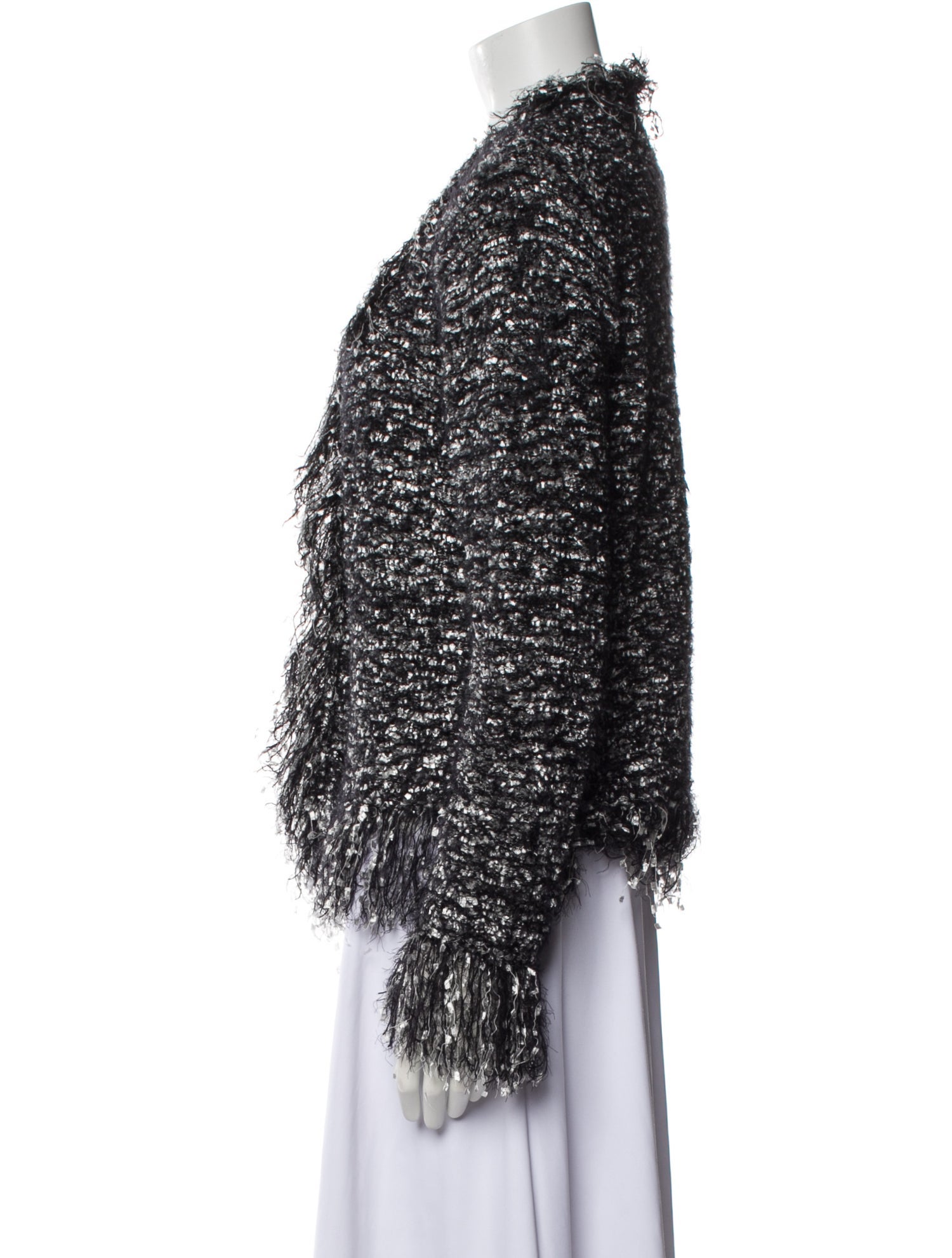 L'Agence Tweed Pattern Evening Jacket