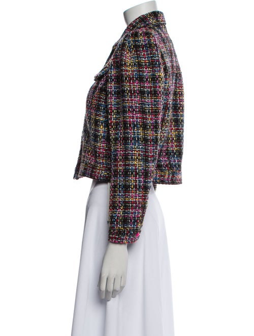 L'Agence Tweed Pattern Evening Jacket