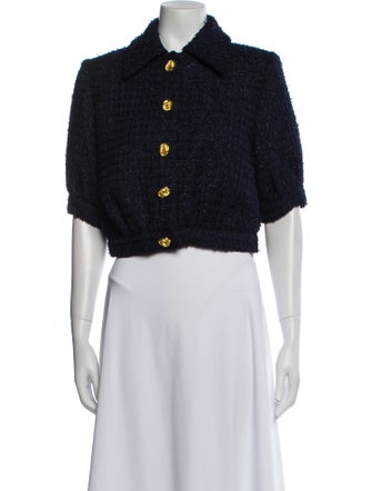 L'Agence Tweed Pattern Bolero