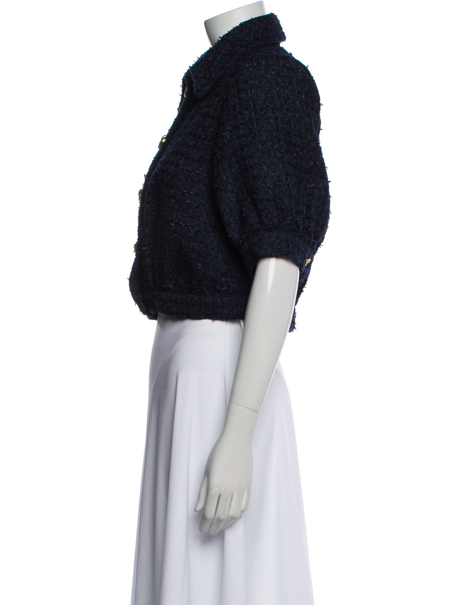 L'Agence Tweed Pattern Bolero