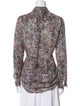 L'Agence Silk Floral Print Blouse