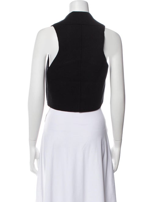 L'Agence V-Neck Sleeveless Crop Top