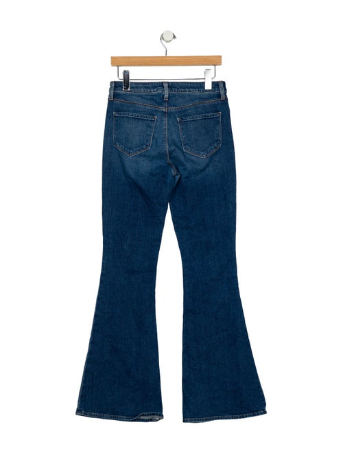 L'Agence Mid-Rise Wide Leg Jeans