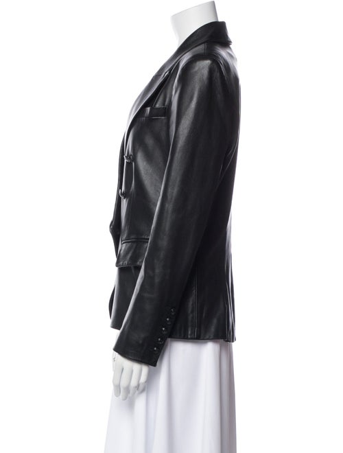 L'Agence Leather Blazer