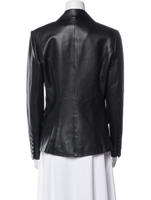 L'Agence Leather Blazer