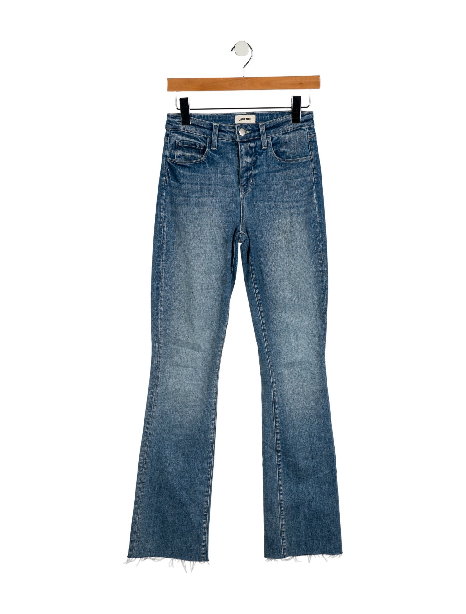 L'Agence Mid-Rise Straight Leg Jeans