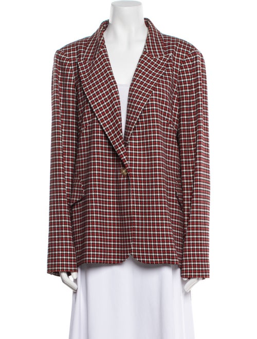 L'Agence Plaid Print Blazer