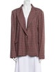 L'Agence Plaid Print Blazer