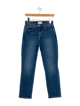 L'Agence High-Rise Straight Leg Jeans