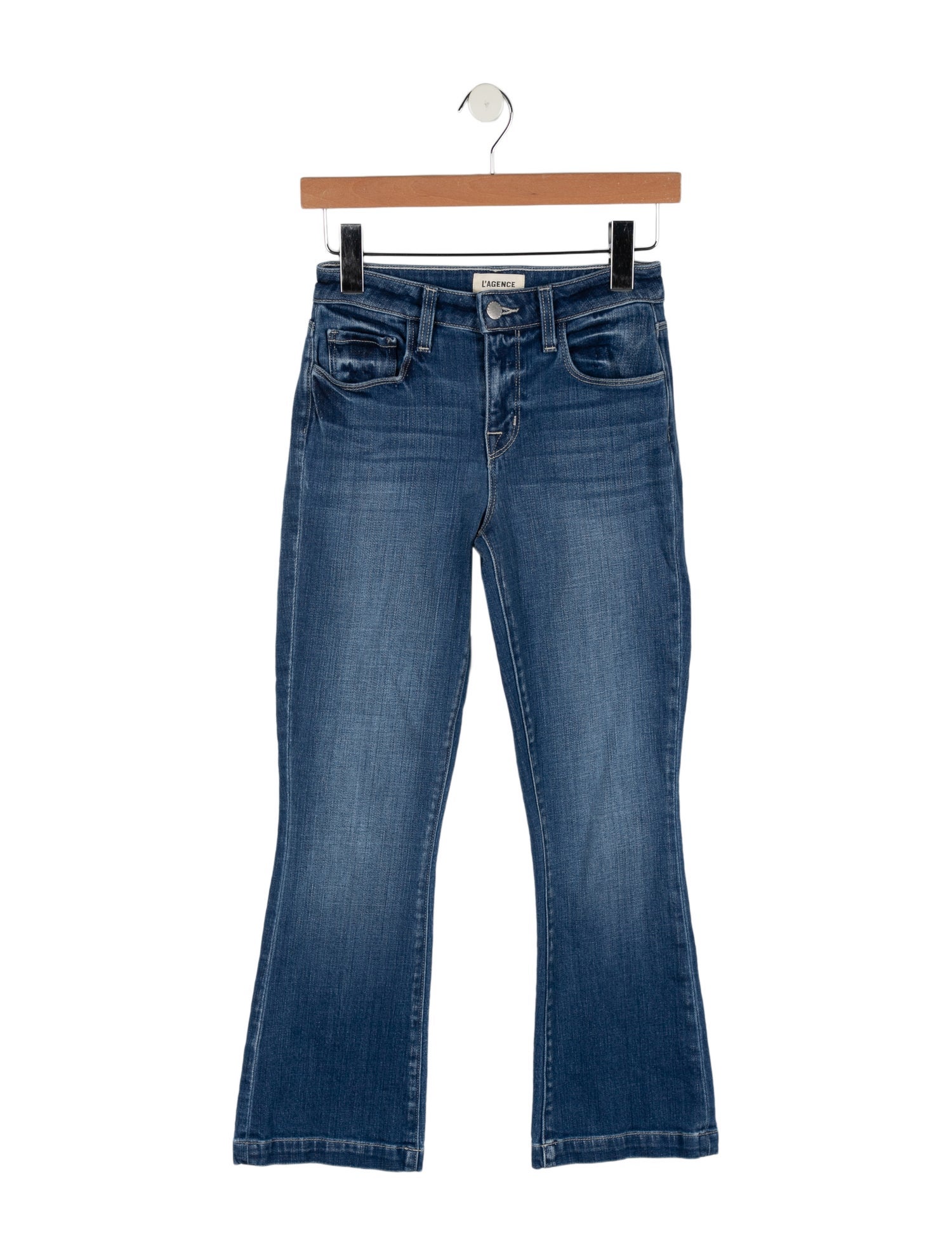 L'Agence Mid-Rise Straight Leg Jeans