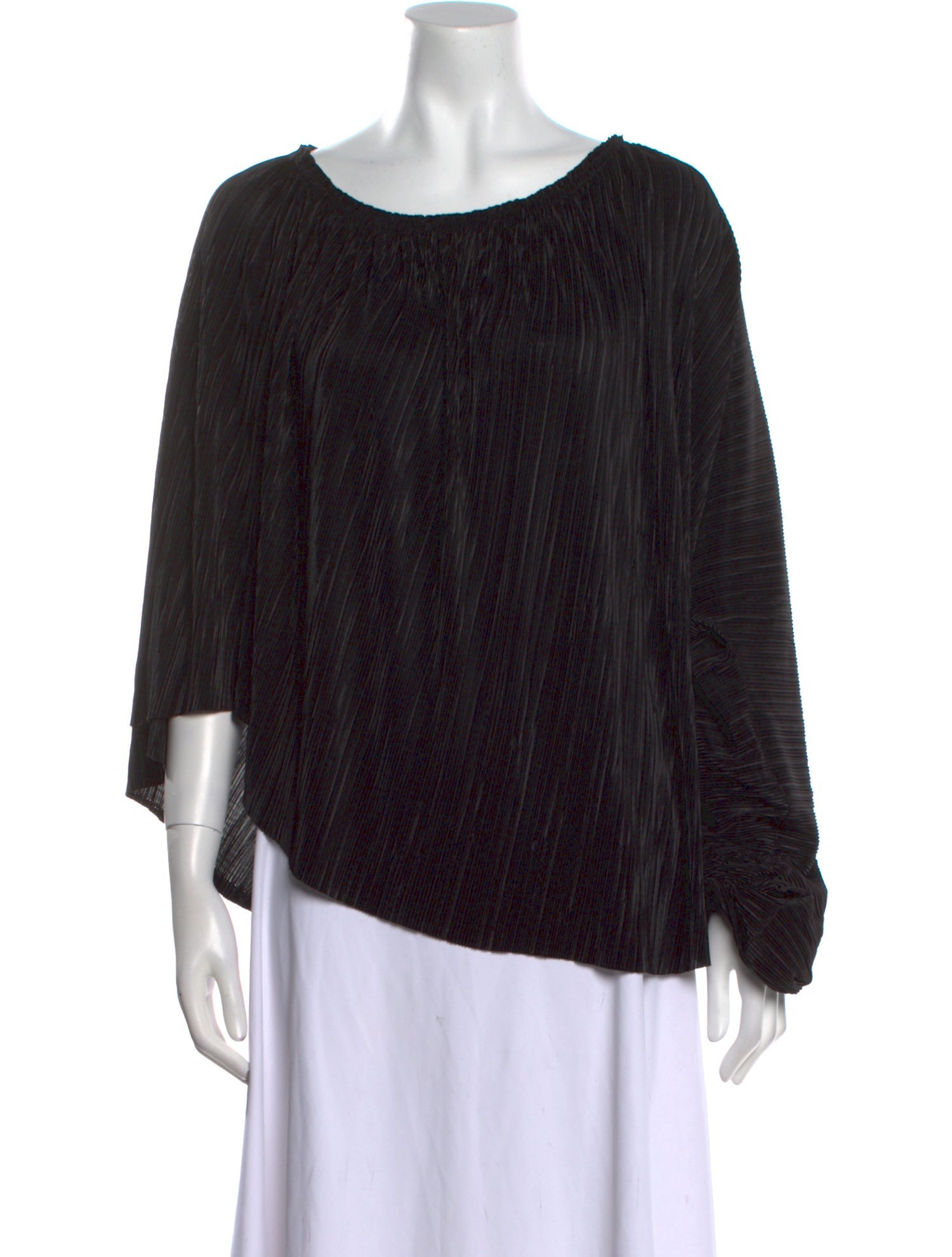 L'Agence Bateau Neckline Three-Quarter Sleeve Blouse