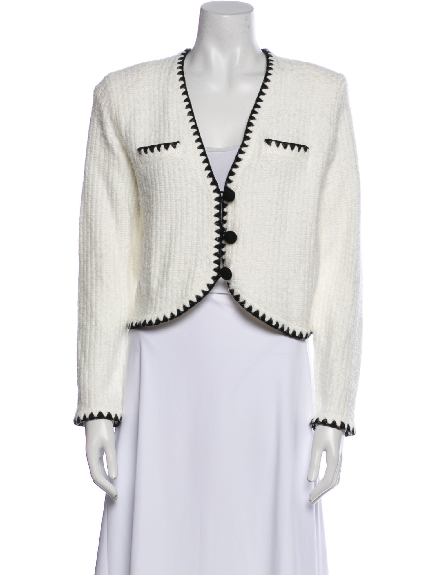 L'Agence Nylon V-Neck Sweater w/ Tags