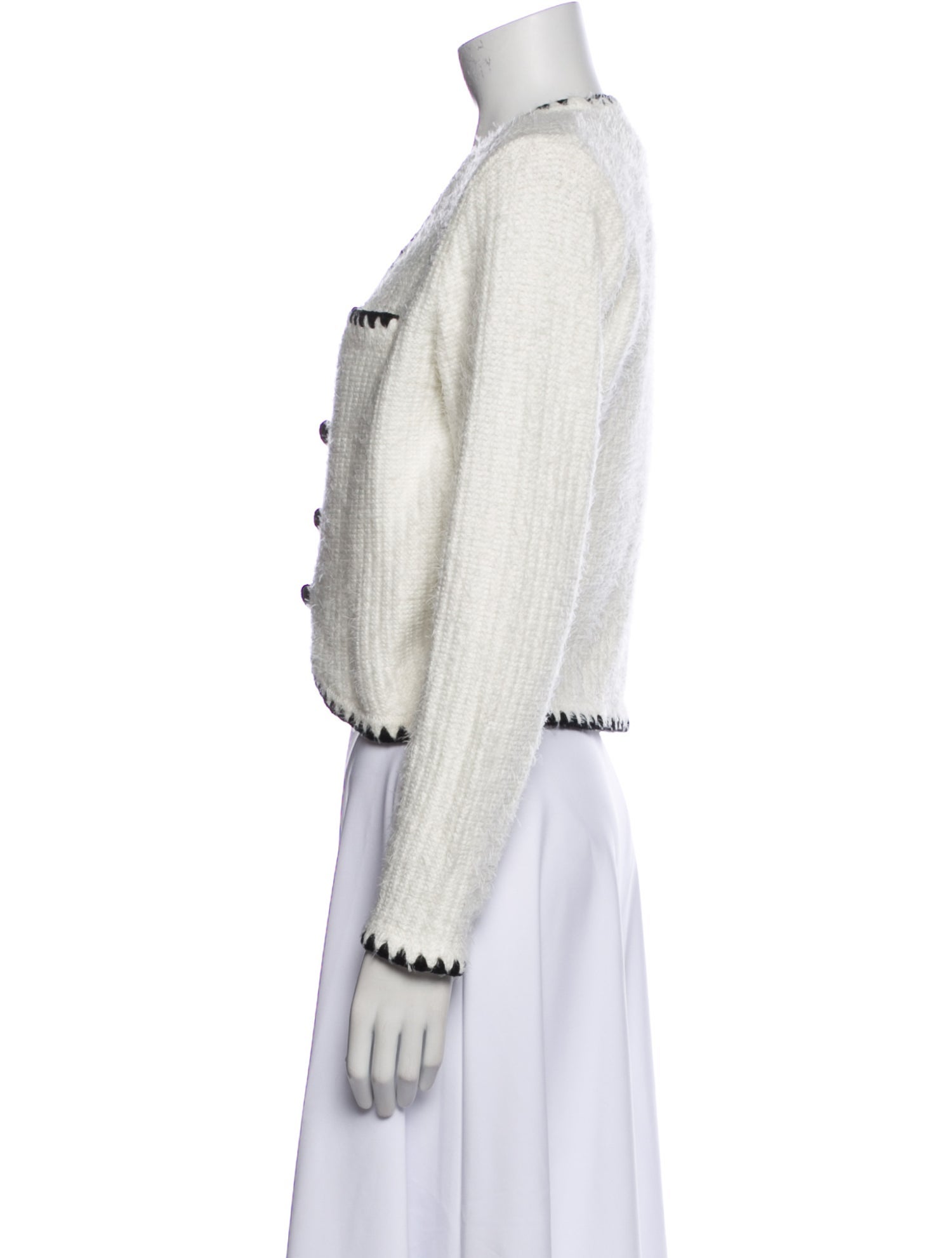 L'Agence Nylon V-Neck Sweater w/ Tags