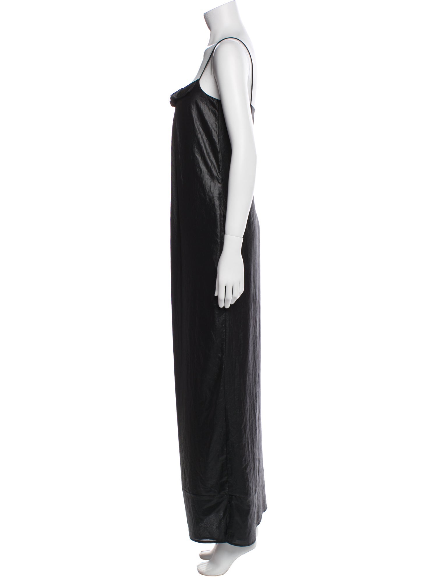 L'Agence Square Neckline Long Dress