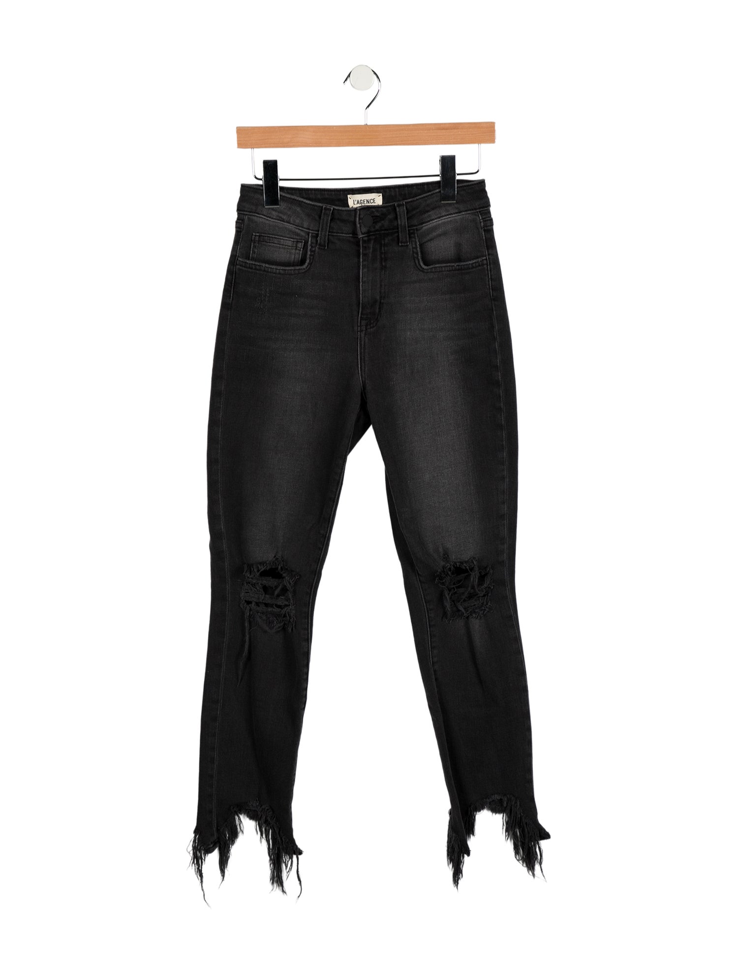 L'Agence Mid-Rise Straight Leg Jeans