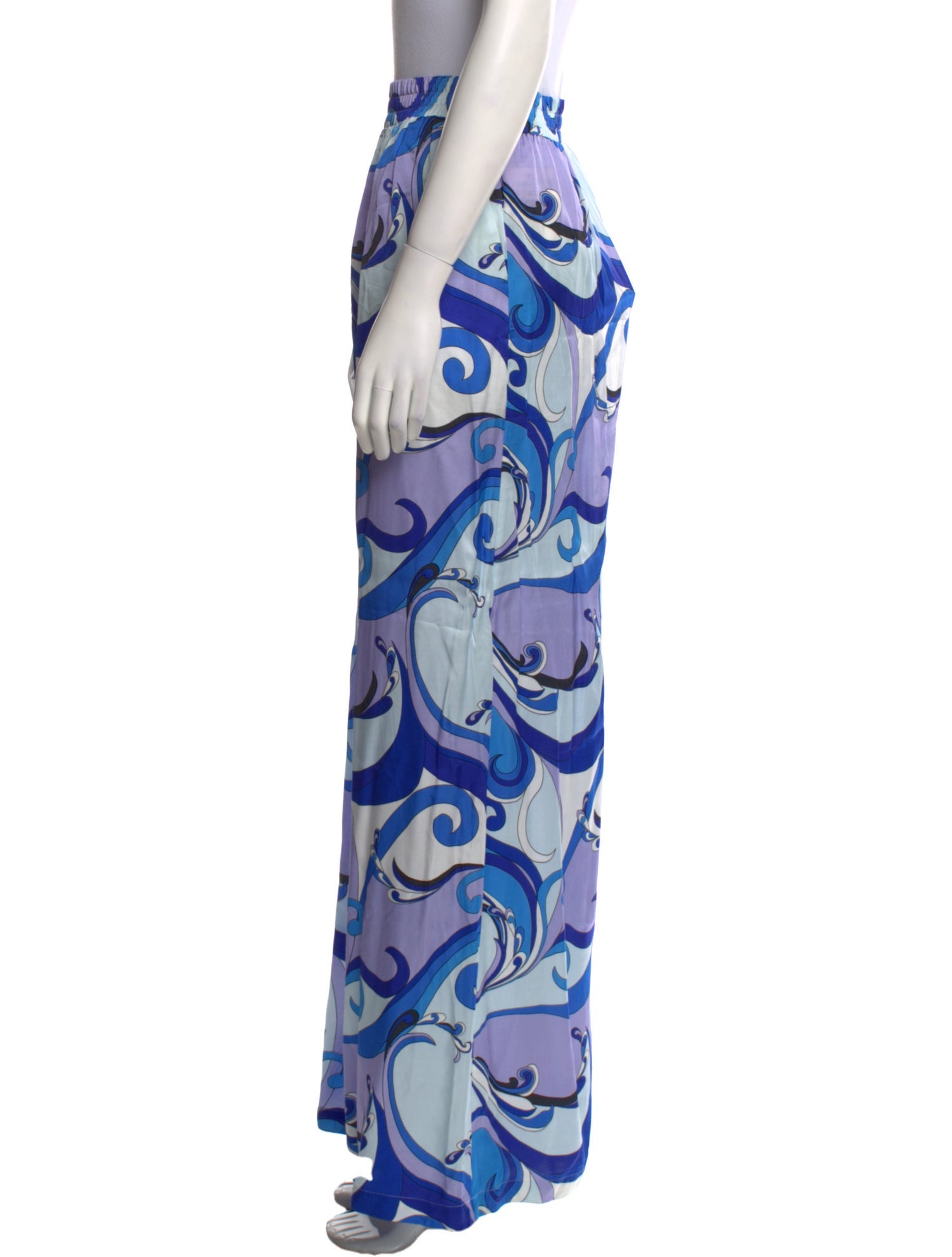 L'Agence Printed Wide Leg Pants