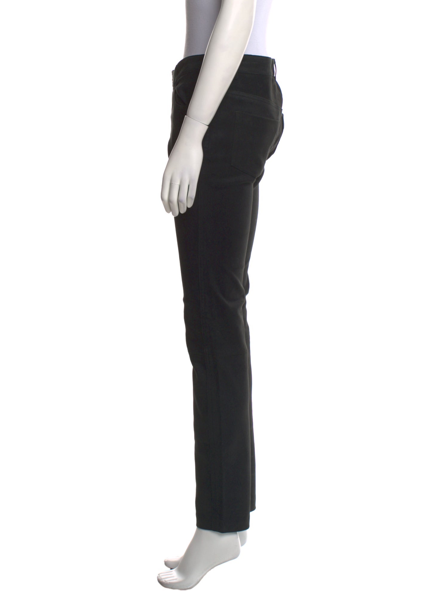 L'Agence Silk Straight Leg Pants