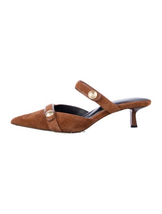 L'Agence Suede Mules