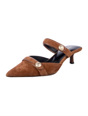 L'Agence Suede Mules