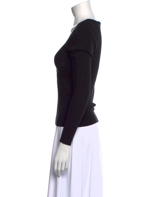 L'Agence V-Neck Long Sleeve Top