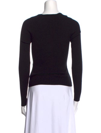 L'Agence V-Neck Long Sleeve Top