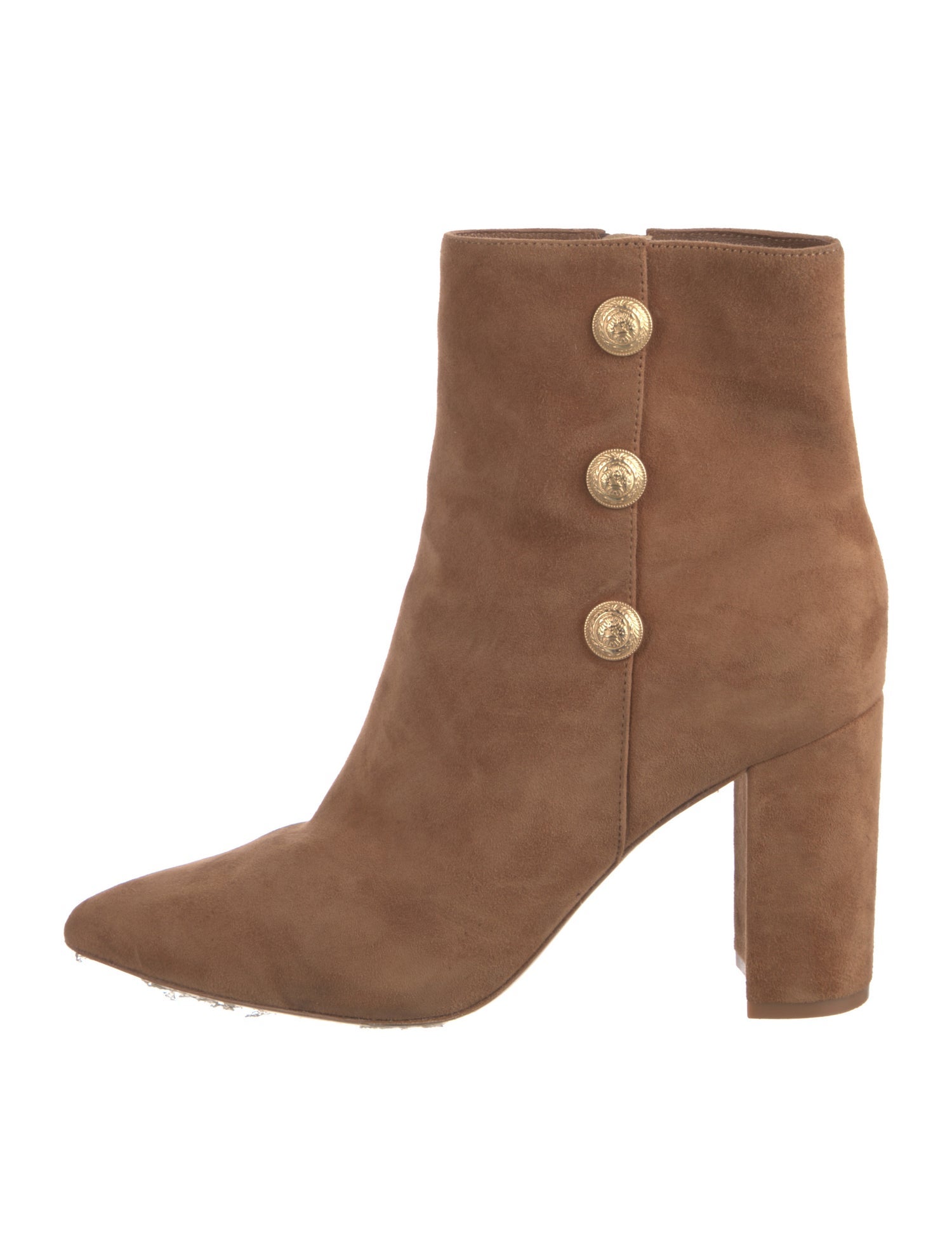 L'Agence Suede Studded Accents Boots