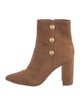 L'Agence Suede Studded Accents Boots