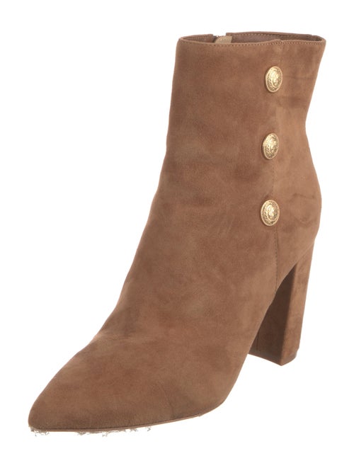 L'Agence Suede Studded Accents Boots