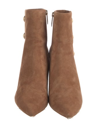 L'Agence Suede Studded Accents Boots