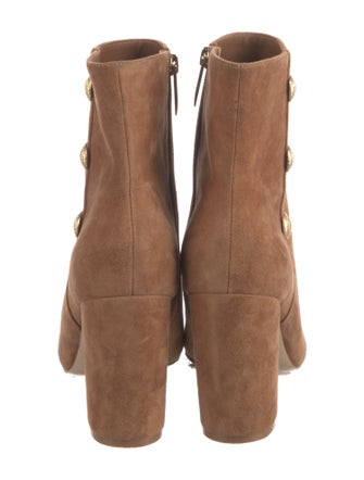 L'Agence Suede Studded Accents Boots