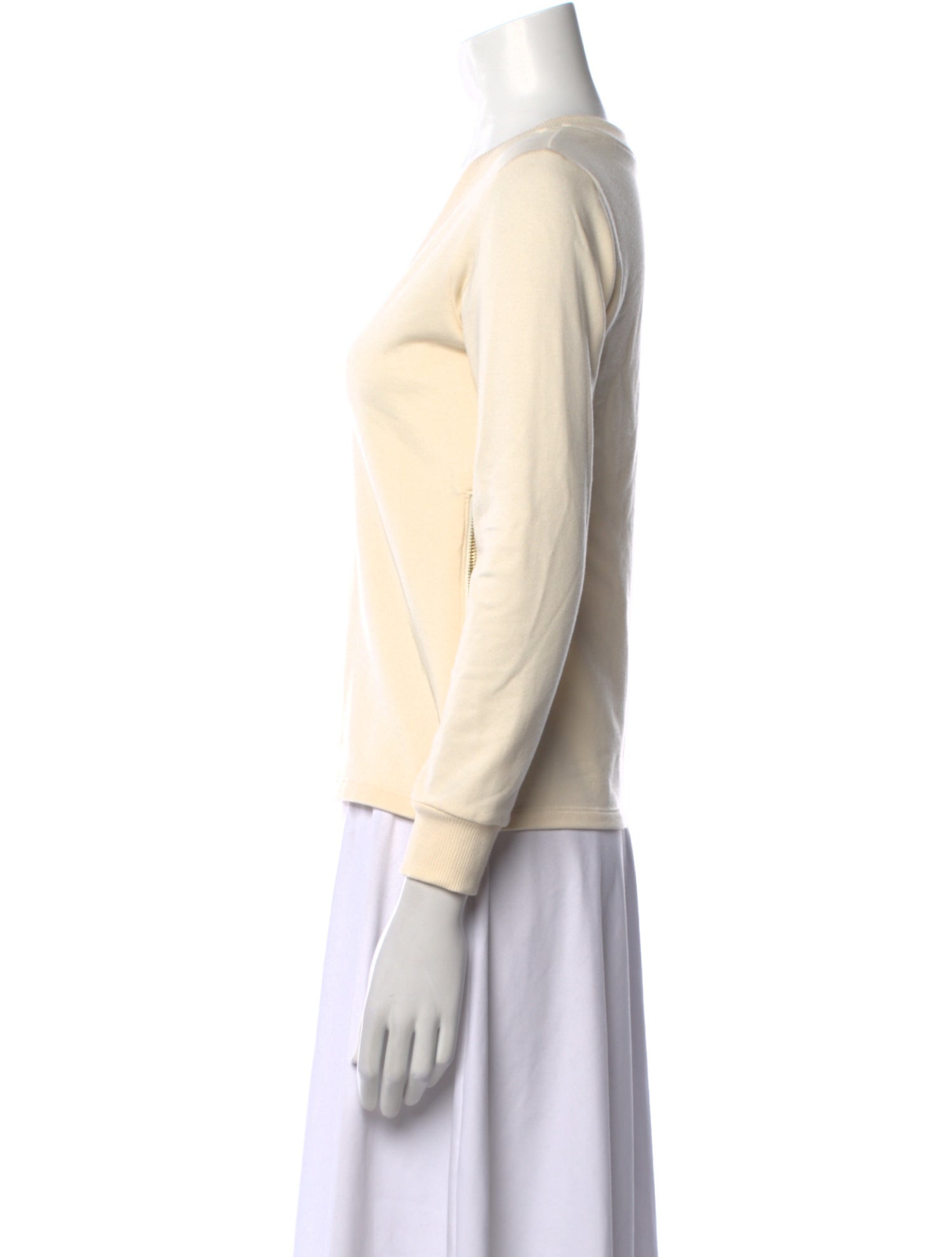 L'Agence V-Neck Three-Quarter Sleeve Top