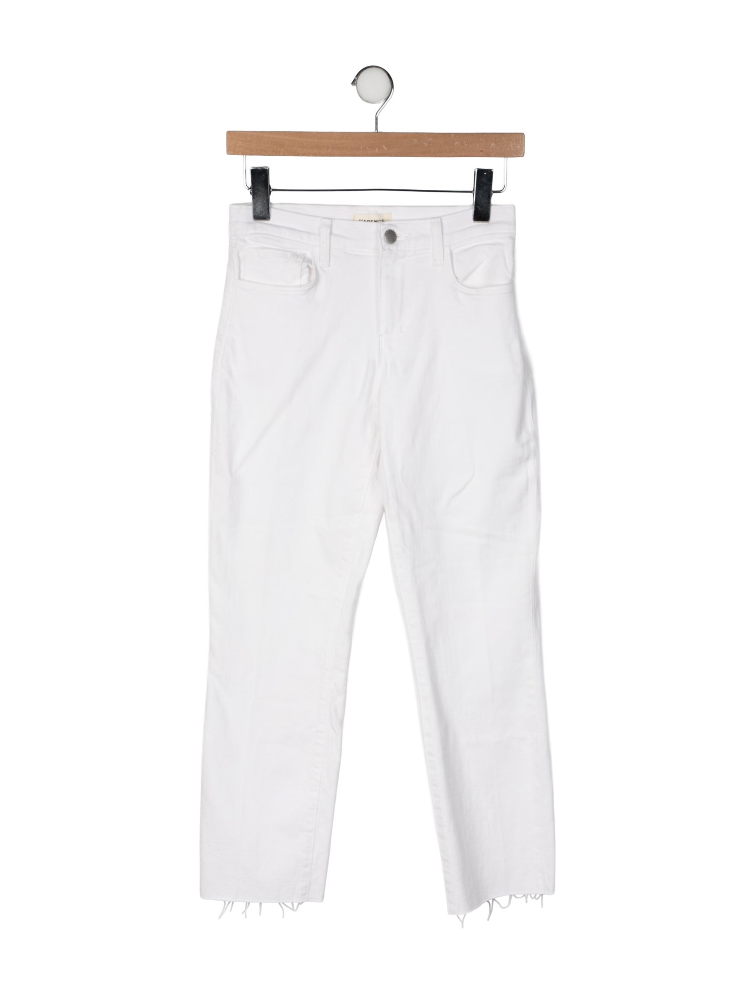 L'Agence Mid-Rise Straight Leg Jeans
