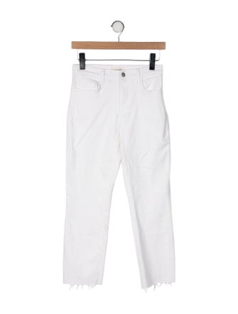 L'Agence Mid-Rise Straight Leg Jeans