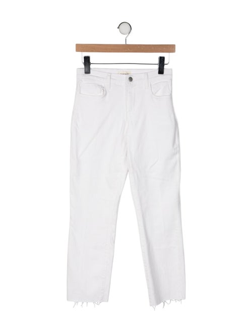 L'Agence Mid-Rise Straight Leg Jeans
