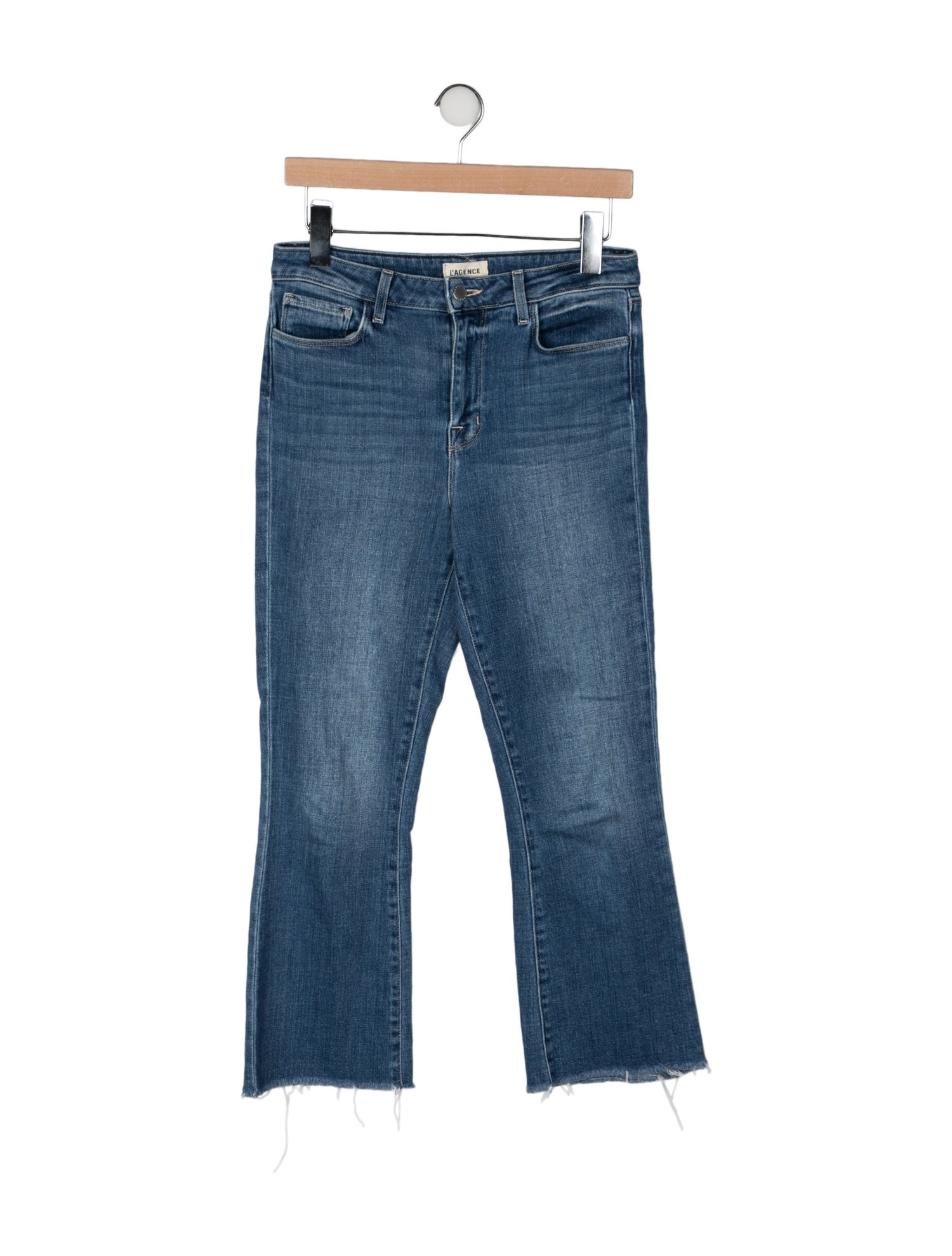 L'Agence Mid-Rise Straight Leg Jeans