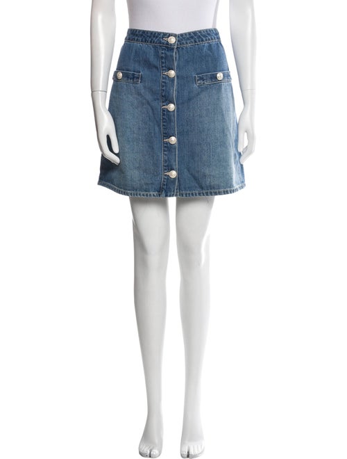 L'Agence Braided Accents Mini Skirt