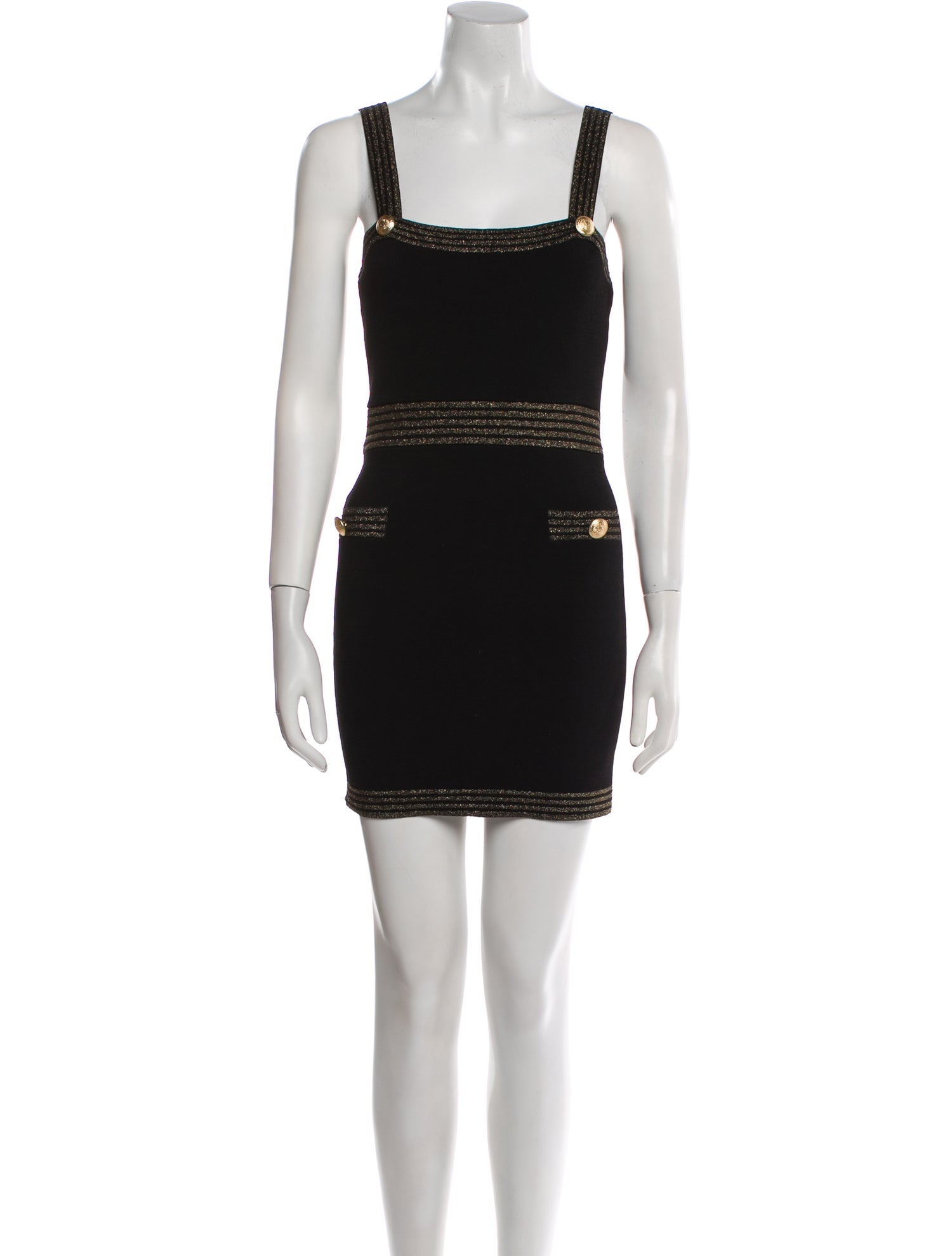 L'Agence Square Neckline Mini Dress