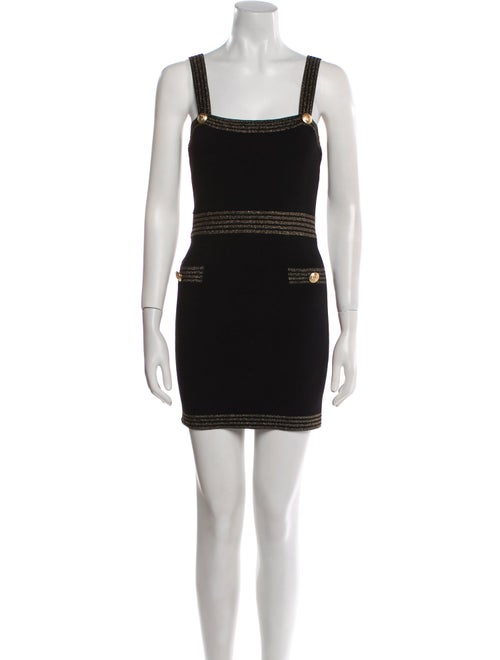 L'Agence Square Neckline Mini Dress