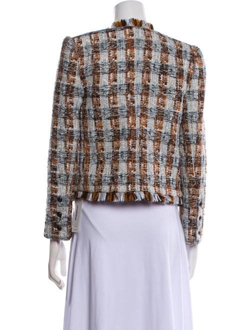 L'Agence Tweed Pattern Evening Jacket