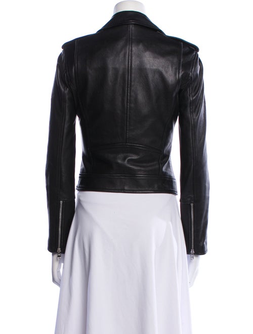 L'Agence Lamb Leather Biker Jacket
